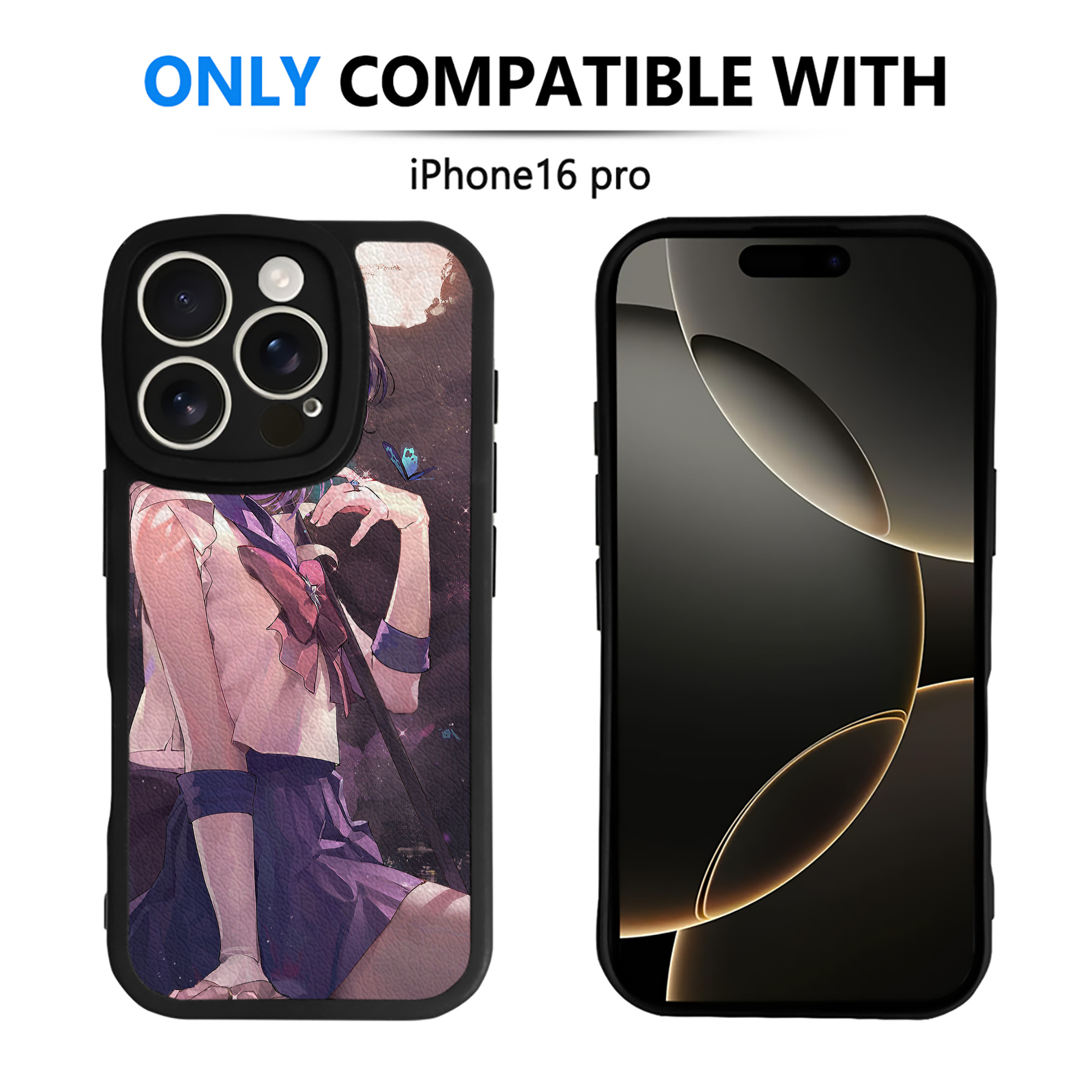 （画像用） 美少女戦士セーラームーン Sailor Moon 【iPhone 16シリーズ対応】シリコンスマホケース（レザー調） 材質：シリコン